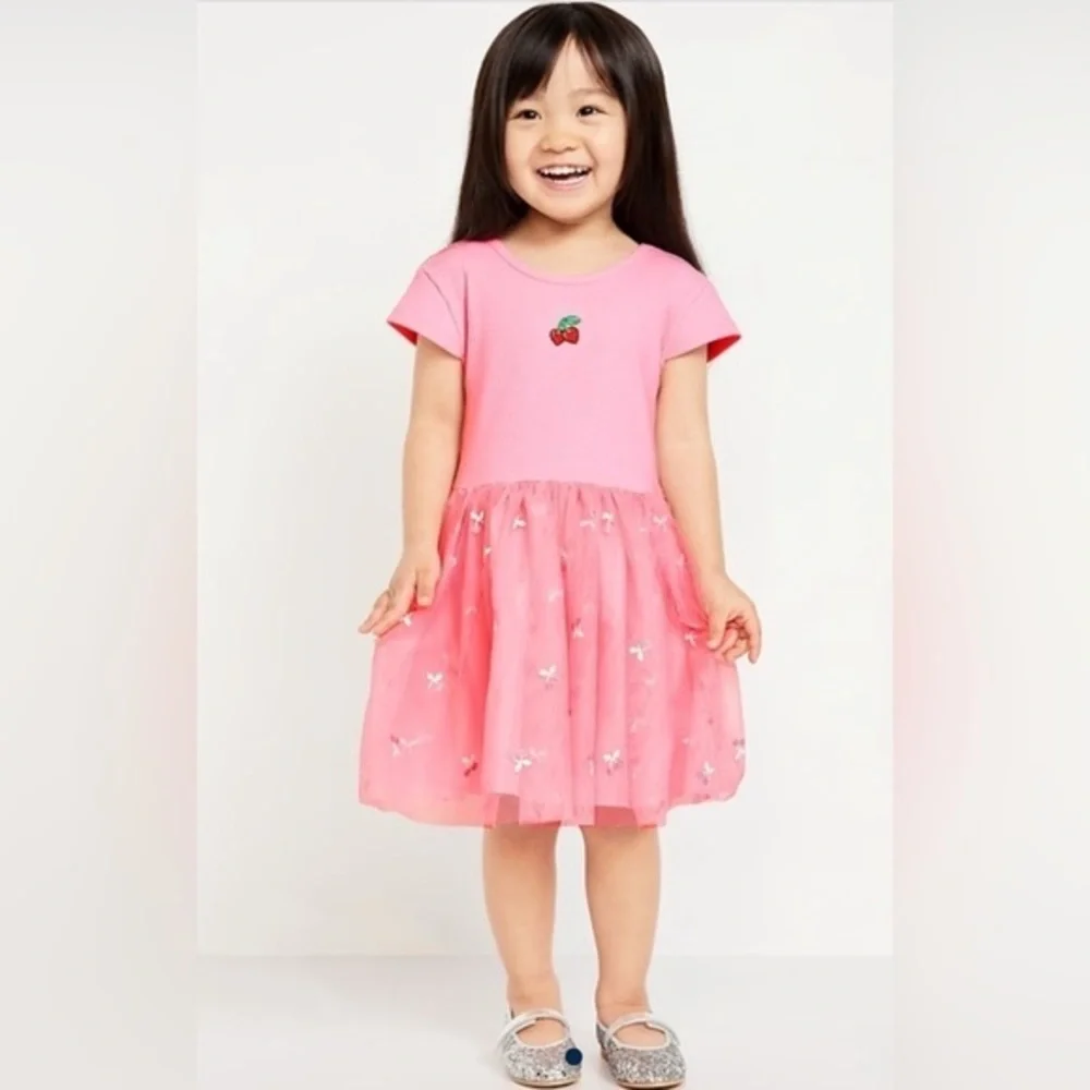 NEW…Old Navy Fit and Flare Pink Tutu Dress
